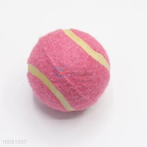 Wholesale pink elastic pet tennis ball/pet training ball