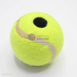 Yellow punching tennis ball