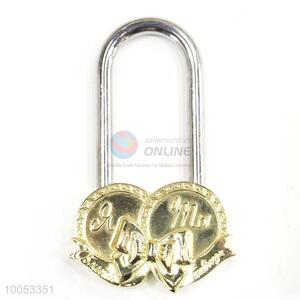 Wholesale high quality iron material long padlocks with butterfly knot