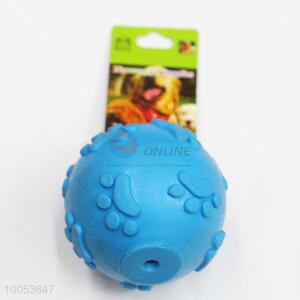 Cheap Pet Dog Toys 6cm Blue TPR Ball Dog Dental Toy