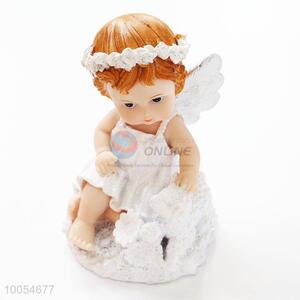 Hot Sell White Resin Figurines Angel Statue Craft