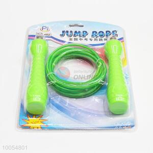 High Quality Green Handle PVC&Steel Wire Rope Skipping