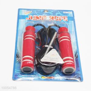 High Quality Longer Red Handle Rubber Rope Skipping