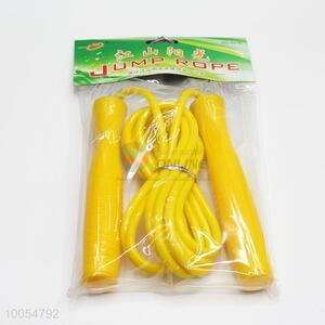 Hot Sale Yellow Sports PVC&Rubber Rope Skipping