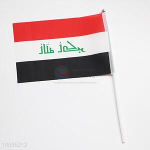 Hot sale 14*21cm Iraq <em>flag</em>/hand signal <em>flag</em>
