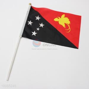 14*21cm Papua New Guinea <em>flag</em>/hand signal <em>flag</em>