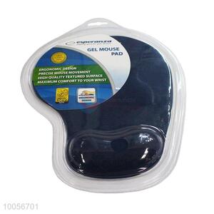 High Quality 19*23*0.3cm Soft Navy Blue Mouse Pad/Mat with Gel Wrist Support