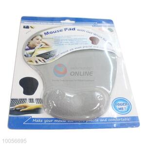 Hot Sale Comfortable 19*23*0.3cm Grey Mouse Pad/Mat with Gel Wrist Support