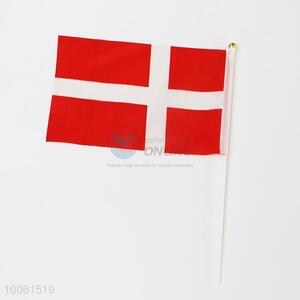 Denmark flag, hand signal flag for festival or party