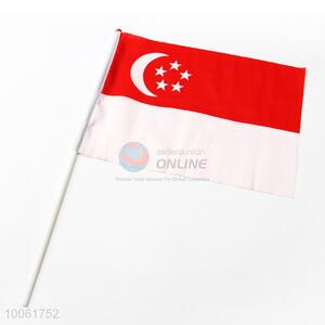 Singapore Flag Hand Waving Flag