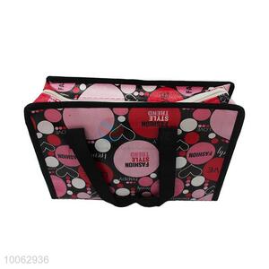 Pink and Red Non Woven Shopping Bag/Luggage Bag