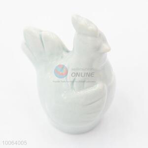 Light Blue Ceramic Cock for Home Accessories