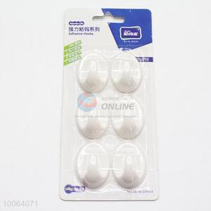 6pcs Plastic Sticky Hooks Set For Sale