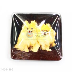 Square Cute Dog Pattern Fridge Magnet