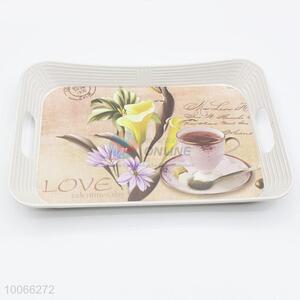 Unique designs plastic melamine serving tray