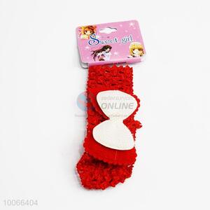 Red Hair Ring/Hair Band with Decorative Bowknot