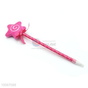 Wholesale Five-pointed star shape plush ball pen