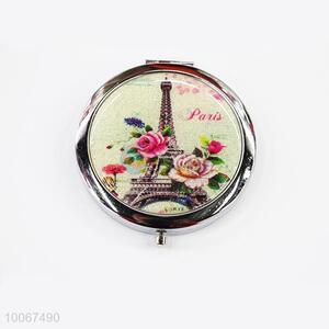 Pairs Round Foldable Pocket Mirror with Metal Border