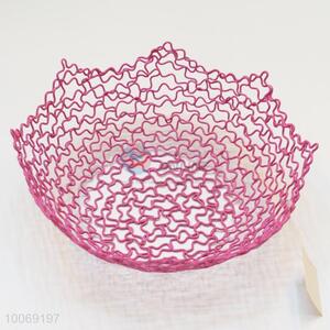 Good quality pink iron fruit basket