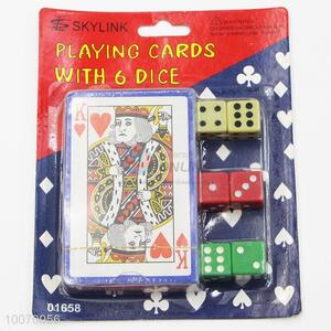 Card Packing Playing Cards with 6 Dice