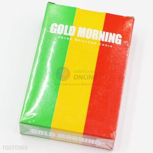 Gold Morning Poker Playing Card