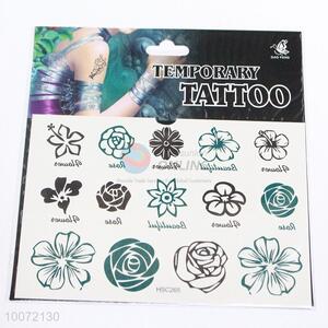 Women sexy flower waterproof body tattoo sticker