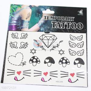 Cute design eco-friendly body tattoo sticker