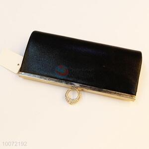 Fashion black evening bag crystal clutch bag