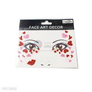 Heart Face Art Decor Tattoos/Face Tattoo Sticker