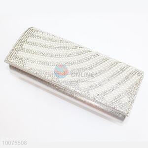 Elegant Silvery Evening Bag Clutch Bag