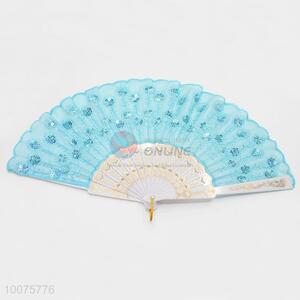 Latest Design Hand Fan with Paillette for Summer Use