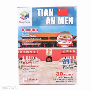 61PCS Famouse Tian An Men Building DIY Magic 3D Puzzle Toys