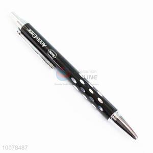 Wholesale blcak metal ball-point pen with white dots