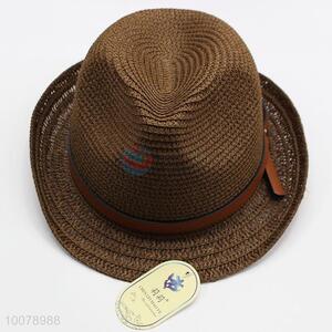 2016 wholesale promotional floppy coffee panama paper hat