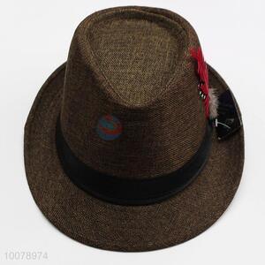 Hot sale coffee beach hats fedora sun hat