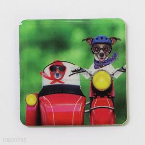 Promotional dogs pattern crystal plastic cement fridge magnet