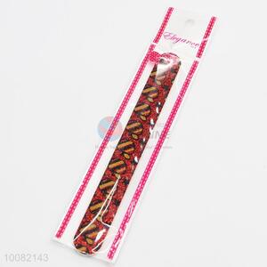 Red Color Nail File with Gold Flour