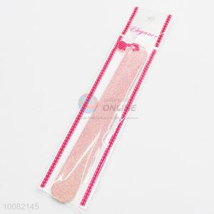 Good Quality Pink Nail File with Gold Flour