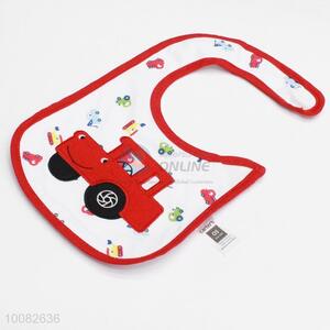 Red car embroidery baby saliva towel