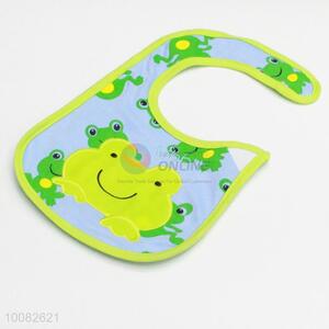 Cute frog embroidery baby saliva towel