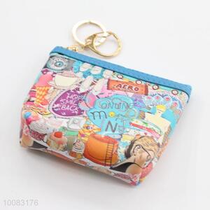 Hot sale PU leather coin purse with zipper