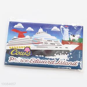 Ship Pattern Tinplate&Soft Magnetic Fridge Magnet