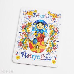 Wholesale Babushka Pattern Cute Girl Foam&Soft Magnetic Fridge Magnet