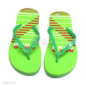 Comfortable green lady EVA beach flip flops wholesale