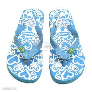 Wholesale comfortable blue EVA flip flops for women