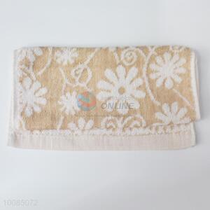 Good quality delicate flower cotton towel
