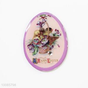 Purple Oval Crystal Glass Fridge Magnet