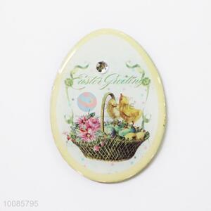 A Basket of Flowers Oval Crystal Glass Fridge Magnet