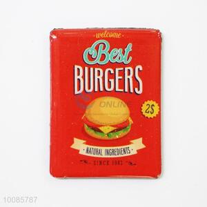 Burgers Rectangular Crystal Glass Fridge Magnet