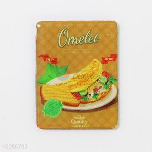 Omelet Rectangular Crystal Glass Fridge Magnet